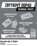 Samolepka odolná zbytkový odpad (26x30cm)